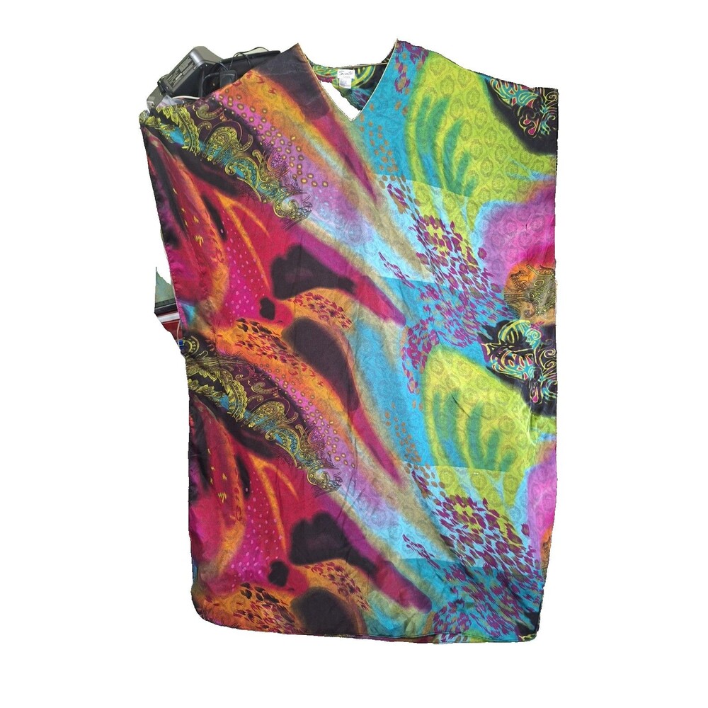 Women’s Long Kaftan 70s Mrs Roper Style One Size Polyester Gante Classics